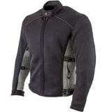 Xelement CF505 Men's 'Phantom Rider' Black Advanced Mesh Sports Motorcycle Jacket with X-Armor Protection