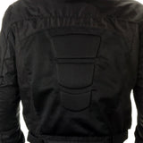 Xelement CF380 Men's 'Devious' Black Mesh Jacket with CE X-Armor Protection