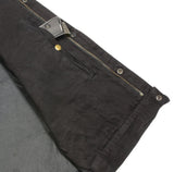 Club Vest CV3004LT Schwarze kragenlose Jeansweste für Herren mit verdeckten Druckknöpfen und verstecktem Reißverschluss