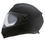 Daytona Detour Full Face Motorcycle Helmet - DOT Certified, Dual Visor, Street Bike Helmet, Men/Women/Youth - Dull Black