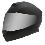 Daytona Detour Full Face Motorcycle Helmet - DOT Certified, Dual Visor, Street Bike Helmet, Men/Women/Youth - Dull Black