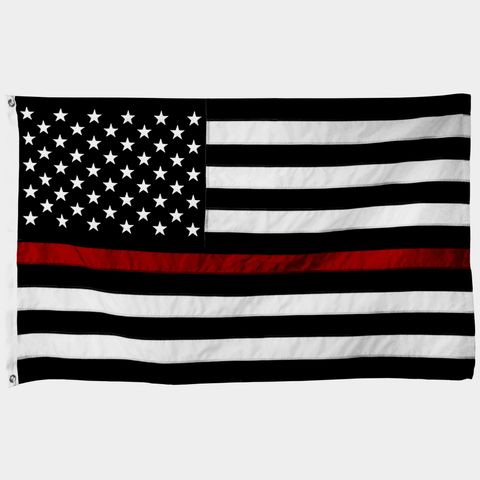 Embroidered Thin Red Line Flag