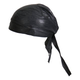 Hot Leathers Medium Weight Black Leather Headwrap HWL1002