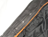 Milwaukee Leather LKL2710 Women's Classic Black Braided Motorcycle Jacket with Studded Back