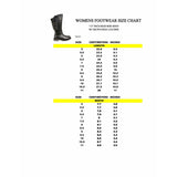 Milwaukee Leather MBL9345 Women's Black 15-inch High Rise Leather Riding Boots with Four Calf Buckles