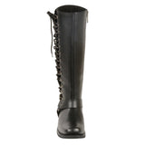 Milwaukee Leather MBL9365 Women's Classic Black Leather 14-Inch Harness Square Toe Tall Motorcycle Boots