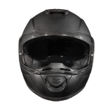 Daytona Glide Modular Motorcycle Helmet - DOT Approved, Bluetooth Ready, Dual Visor, Men/Women/Youth - Dull Black