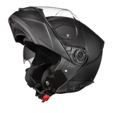 Daytona Glide Modular Motorcycle Helmet - DOT Approved, Bluetooth Ready, Dual Visor, Men/Women/Youth - Dull Black