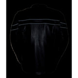Milwaukee Leather ML1408 Men's Black 'Savage' Sporty Crossover Leather Jacket