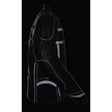 Milwaukee Leather ML2083 Men's Black Premium Leather Vented Motorcycle Rider Jacket w/ Reflective Piping