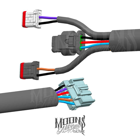 MOONSMC® 2018-Current M8 Softail Rear Fender Wire Harness