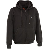 Nexgen Heat MPM1713SET Men's “Fiery’’ Heated Hoodie- Black Zipper Front Sweatshirt Jacket for Winter w/Battery Pack