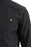 Nexgen Heat MPM1762SET Men’s Soft Shell Heated Jacket - Black Standup Collar Jacket for Winter with Battery Pack