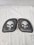 98-2023 Road Glide Innenverkleidung 3D Punisher Lautsprecher Grill Abdeckungen Set