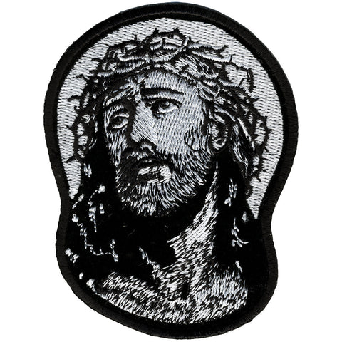 Hot Leathers PPL9296  Jesus in Crown 3" x 4" Patch