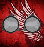 97-25+ Touring 3D tattered flag speakers grill covers set