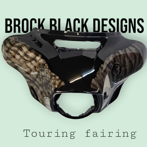 Pow Mia and American Flag fairing batwing