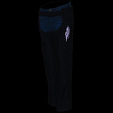 Milwaukee Leather SH1956 Women's 'Winged' Black and Purple Textile Chaps