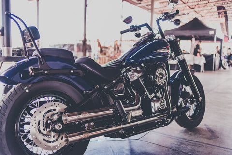 Harley Softail Rampage  Mufflers polished '18+