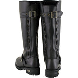 Xelement X93009 Women's 'Myna' Black Performance Knee High-Tall Leather Motorcycle Boots