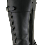 Xelement X93009 Women's 'Myna' Black Performance Knee High-Tall Leather Motorcycle Boots