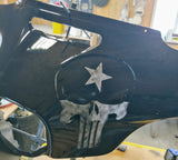 Harley Texas reccesed Punisher fairing batwing