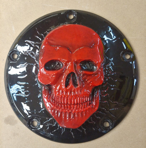 Harley Davidson derby cover Sinister skull