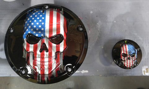 american flag skull derby covfer