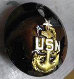 3D USN Logo Harley fuel door