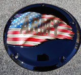 Harley Army tattered flag clutch cover