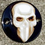 skull two hole harley points cover