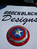 Captain America shield on touring derby cover