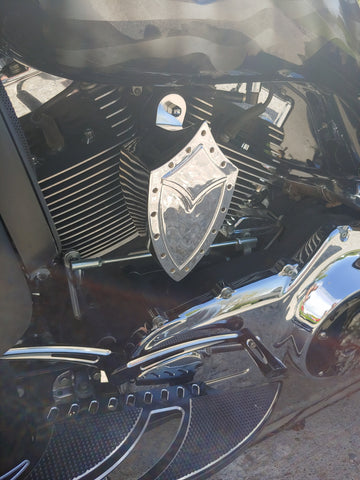 thumbnail image 2 of Chrome Vantage Horn Cover For Yamaha V-Star 1100 Custom Classic Silverado 2 of 4