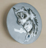 Wolf woman with silver smoke background Victory/INDIAN primary Cover