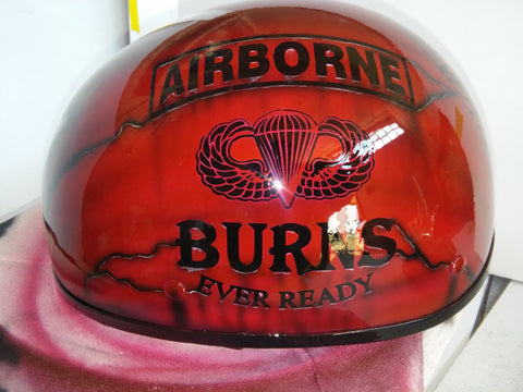 Crimson Tide and Military themed helmet – Brock Black Customs