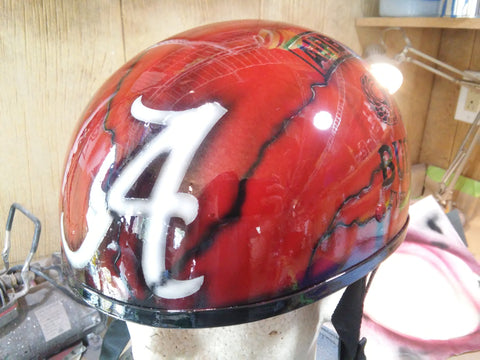 Crimson Tide and Military themed helmet – Brock Black Customs Crimson Tide and Military themed helmet – Brock Black Customs