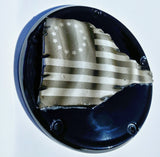 Betsy themed Tattered American Flag Harley derby cover