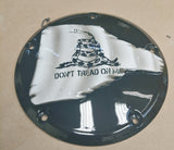 „Don’t-Tread-On-Me“-Flagge auf dem Harley-Derby-Cover