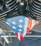 softail American flag horn cover