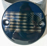 Ghosted American flag derby cover, points and horn cover