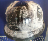 helmet WW2 Helmet with USMC and Deadman's ace