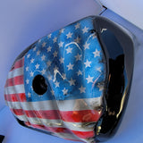Harley Davidson zerfetztes und abgenutztes amerikanisches Flaggenset