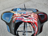 Harley davidson 3D skull American flag fairing batwing