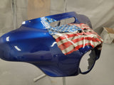 3D skull fairing batwing with American flag