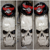 Harley Davidson Touring-Konsole mit Adler- und Totenkopfmotiv