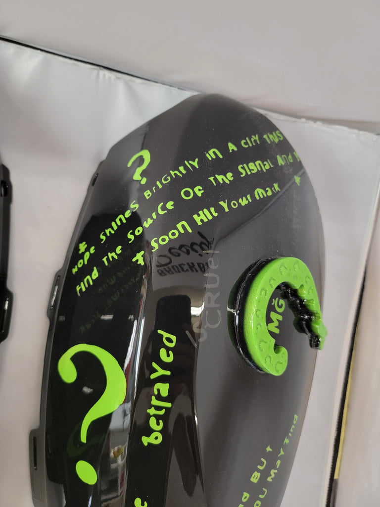 Indian tank cover shrouds Riddler theme – Brock Black Customs