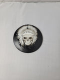 Skull warbonnet Victory/INDIAN primary Cover denim finish