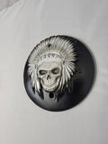 Skull warbonnet Victory/INDIAN primary Cover denim finish