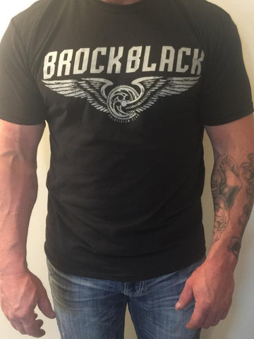 Brock Schwarzes T-Shirt