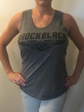 Brock black design women's tank top